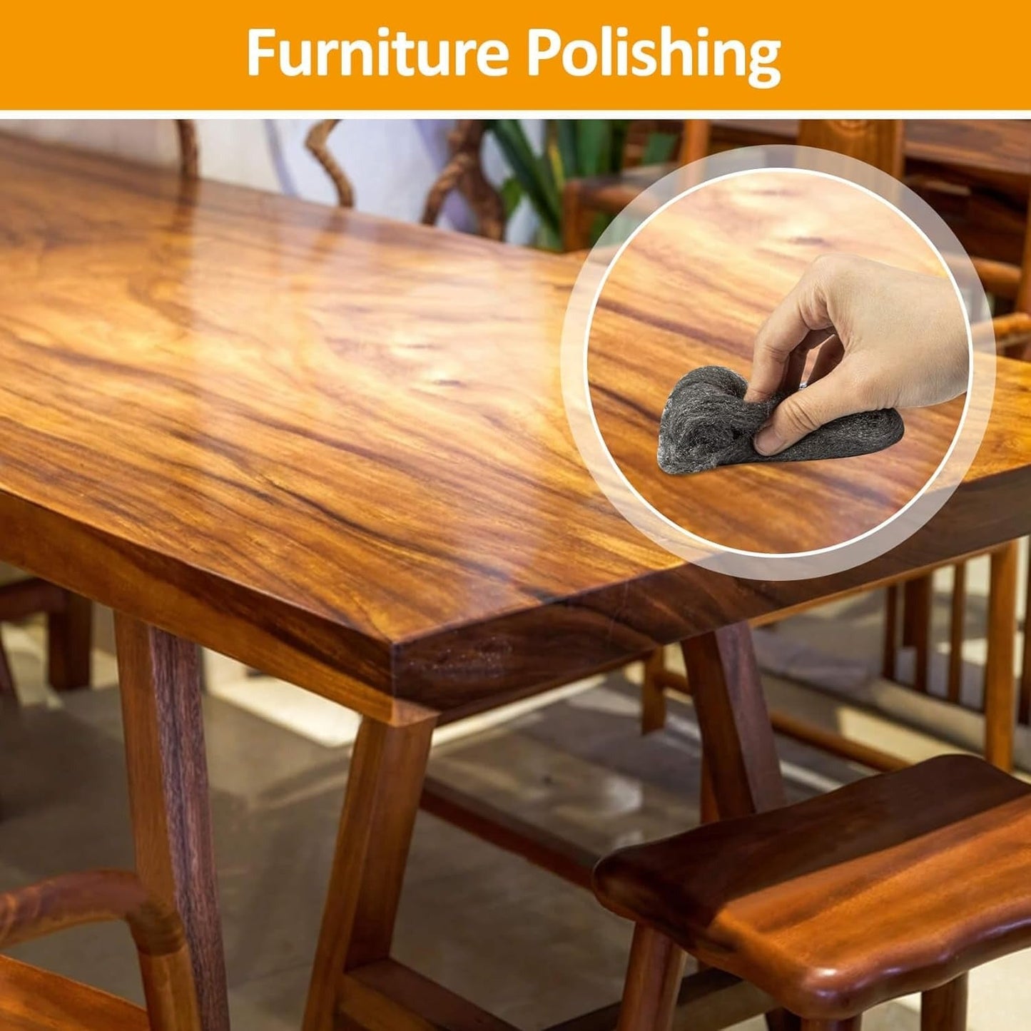 Fulwood Hardware Steel Wool Pads – Heavy Duty Cleaning & Polishing Pack