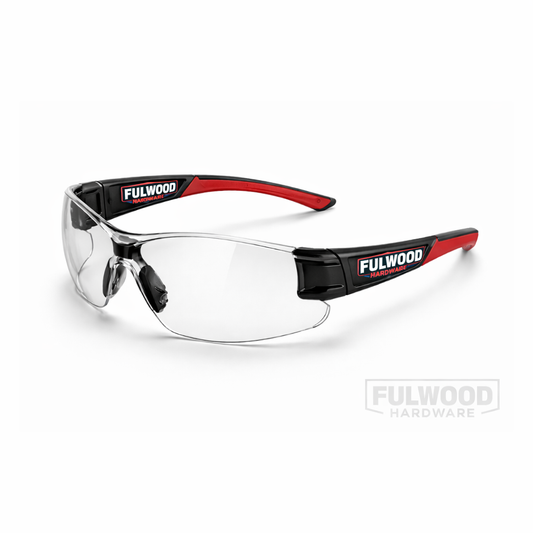 Fulwood Hardware Professional Safety Glasses – Clear Protective Work Eyewear for Construction & DIY